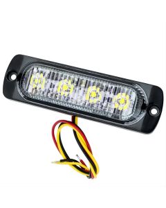 Oracle 4 LED Dual Color Slim Strobe - Amber/White SEE WARRANTY - 3512-023