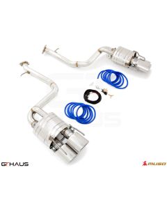 GTHaus Meisterschaft GTC Valved Stainless Steel Axleback Oval Tips for Lexus GS-F 2015-2020 - LE0321618