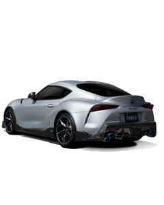 TOM'S Racing - 2020+ Toyota GR Supra Rear Bundle Kit - Barrel Muffler + Fully Dry Carbon Rear Bumper Diffuser - TMS-17400-TDB42 + TMS-51410-TDB42