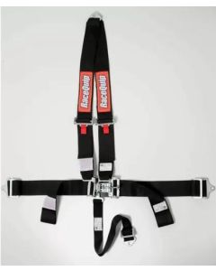 RaceQuip Black L & L V4pt Seat Belt - 713003
