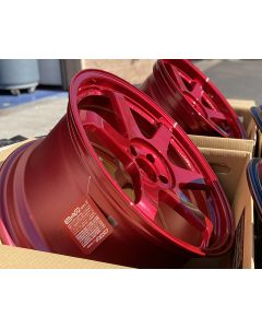 Volk Racing TE37 SL Wheel 19x9.5 5x112 22mm Hyper Red
