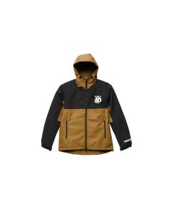 TOM'S Racing - 50th Anniversary Windbreaker Jacket - Black w/ Brown - 2XLarge