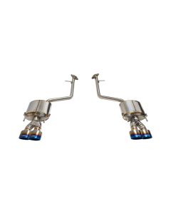 TOM'S Racing- Stainless Axleback Exhaust System for 2021+ Lexus IS 300/350 (Titanium Quad Tips) - TMS-17400-TAE35