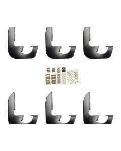 Westin 2014-2018 Chevrolet/GMC Silverado Sierra 1500 Dbl Crew Cab Running Board Mount Kit - Black - 27-2145