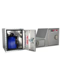 Westin/Brute V Shape Goose Neck 5th Wheel 57in Tailgate Box 1 Drawer/2 Swing Doors - Aluminum - 80-RB257D