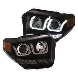 Anzo USA Projector Headlight Set w/U-Bar Switchback Toyota Tundra 2014-2021- ANZO-111387