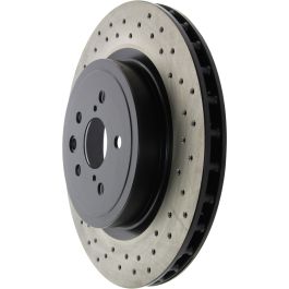 Centric Premium OE Style Drilled Rear Brake Rotor for Lexus IS F 2008-2014 - 128.44163