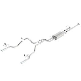 Borla 14-15 Toyota Tundra 4.6L/5.7L Crew Max SB DC SB Touring Cat Back Exhaust Dual Split Rear Exit - 140638