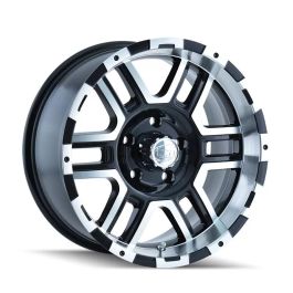 ION Type 179 17x8 / 7x150 BP / 10mm Offset / 87mm Hub Black/Machined Wheel - 179-7872B