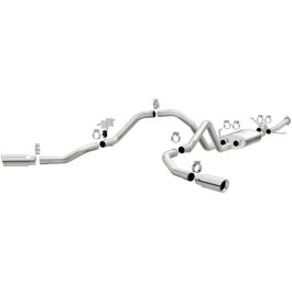 MagnaFlow Cat-Back 10-15 Toyota Tundra SC LB / CC SB 4.6L/5.7L V8 SS 2.5 Dual Split Rear 4in Tip - 19232