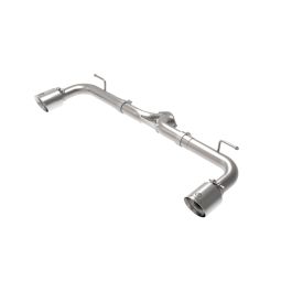 aFe Takeda 2-1/2in 304 SS Axle-Back Exhaust w/ Polished Tips 14-18 Mazda 3 L4 2.0L/2.5L - 49-37014-P