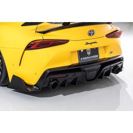 AIMGAIN Japan Aero Sport Fiberglass Rear Diffuser for Toyota Supra A90 2020+ - AG-AERO-A90SUPRA-RDF