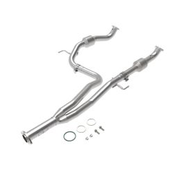 aFe Power Twisted Steel Y-Pipe w/ Cat SS 16-20 Toyota Tacoma V6 3.5L (4WD Only) - 48-46013-RC