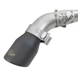 aFe MACH Force-Xp Axle-Back Exhaust System w/Black Tip 18-20 Jeep Wrangler L4-2.0T / V6-3.6L - 49-48070-1B