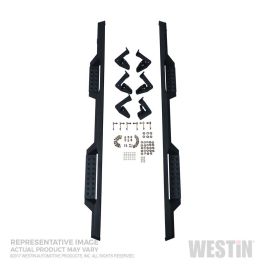 Westin/HDX 10-17 Toyota 4Runner Trail Edition Drop Nerf Step Bars - Textured Black - 56-13835