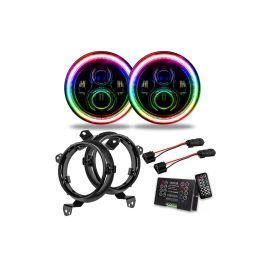 Oracle Jeep Wrangler JL/Gladiator JT 7in. High Powered LED Headlights (Pair) - 2 SEE WARRANTY - 5769J-333