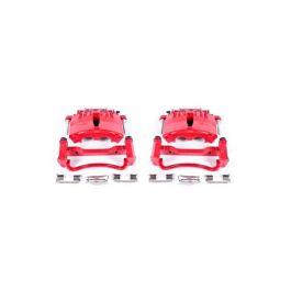 Power Stop 99-02 Ford Mustang Front Red Calipers w/Brackets - Pair - S4722