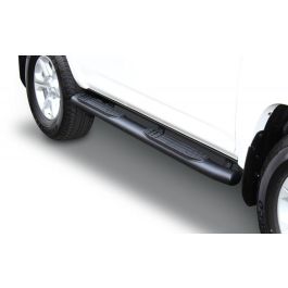 Go Rhino 415 Series SideSteps (Cab Length) - Textured black with Plastic End Caps Toyota 4Runner 2010-2021- GO R-67427T