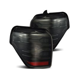 AlphaRex 10-21 Toyota 4Runner LUXX LED Taillights Alpha Blk w/Activ Light/Seq Signal - 690030