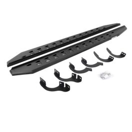 Go Rhino 14-22 Toyota 4Runner (No Ltd/Nghtshd) RB20 Slim Running Boards Kit (w/Brackets) - Tex. Blk - 69442568SPC