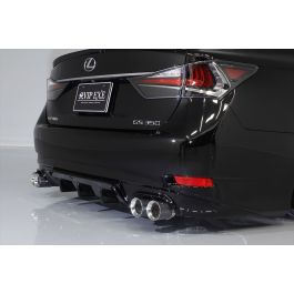 AIMGAIN Japan Fiberglass VIP Sport Quad Exhaust Rear Under Diffuser Type 2 for Lexus GS 2013-2020 - AG-AERO-GWL10VIPSPT-RUS-FRP