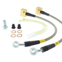 StopTech 06-09 Chevy Trailblazer Stainless Steel Rear Brake Lines - 950.62508