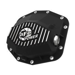 aFe POWER 21-22 Ram 1500 TRX Hemi V8 6.2L (sc) PRO Series Rear Differential Cover Black w/ Machined - 46-71280B