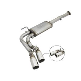aFe Power Rebel Series 3in SS Cat-Back Exhaust w/ Polished Tips 2005-2015 Toyota Tacoma V6-4.0L - 49-46033-P