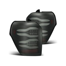 AlphaRex 10-21 Toyota 4Runner PRO-Series LED Tail Lights Jet Black - 690010