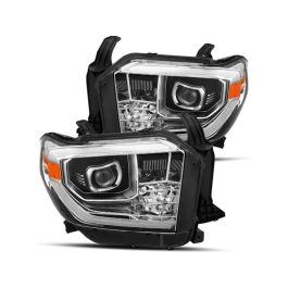 AlphaRex 14-18 Toyota Tundra PRO-Series Projector Headlights Chrome w/ Sequential Signal and DRL - 880778