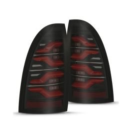 AlphaRex 05-15 Toyota Tacoma LUXX LED Taillights Blk/Red w/Activ Light/Seq Signal - 680070