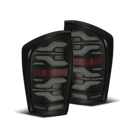 AlphaRex 16-21 Toyota TacomaLUXX LED Taillights Blk w/Activ Light/Seq Signal - 680090