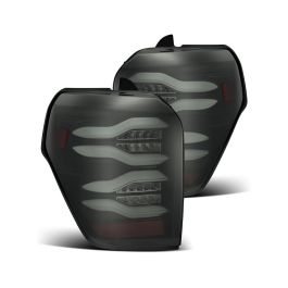 AlphaRex Pro-Series Jet Black LED Tail Lights Toyota 4Runner 2010-2021- ALPH-ATL-T414-W-LBS