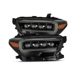 AlphaRex 16-20 Toyota Tacoma NOVA LED Projector Headlight Plank Style Alpha Black w/Activation Light - 880705
