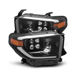AlphaRex 14-20 Toyota Tundra NOVA LED Projector Headlight Plank Style Alpha Black w/Activation Light - 880728