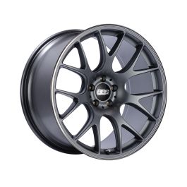 BBS CH-R 18x8.5 5x112 ET38 Satin Titanium Polished Rim Protector Wheel -82mm PFS/Clip Required - CH146TIPO