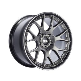 BBS CH-RII 21x9.5 5x112 ET30 PFS Platinum Center Black Rim SS Rim Protector Wheel w/Motorsport Etch - CH614PBPO-MTSP
