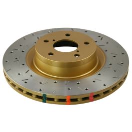 Disc Brakes Australia 4000 Series Rotor - Cross Drilled/Slotted Uni-Directional Rotor Front- DBA-DBA42716XS