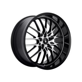 Konig Lace 17x8 5x114.3 ET45 Black/Machine Spoke - LA78514455