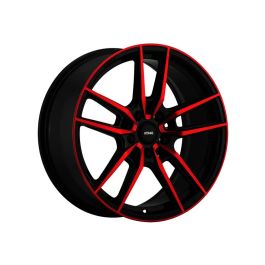 Konig Myth 18x8 5x112 ET43 Gloss Black w/ Red Tinted Clearcoat - MY8851243R