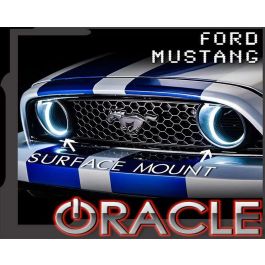Oracle Ford Mustang 10-13 WP LED Fog Halo Kit (Grille Style) - White SEE WARRANTY - 1334-001