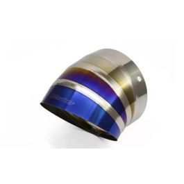 GReddy Burnt Titanium Turndown Tip 115mm Diameter 150mm Length (for Revolution RS / RS-TI / RS-Race) - 11002122