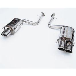 Invidia Q300 Axleback Rolled Stainless Steel Quad Tips Exhaust Lexus RC350 | RC200T 2015+- HS14LRCDR4OS