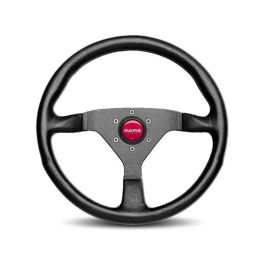 Momo Montecarlo Steering Wheel 320 mm - Black Leather/Red Stitch/Black Spokes - MCL32BK3B