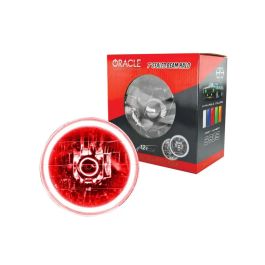 Oracle Pre-Installed Lights 7 IN. Sealed Beam - Red Halo SEE WARRANTY - 6905-003