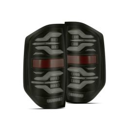 AlphaRex 14-21 Toyota Tundra LUXX LED Taillights Blk w/Activ Light/Seq Signal - 672040
