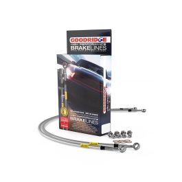 Goodridge 08-12 Subaru WRX/STI (Non-Brembo Caliper Models) Stainless Steel Brake Line Kit - 24218