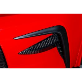 GROW Design Clear Coated Carbon Fiber Front Canards for 2021+ Toyota GR 86 - GRDE-GR86-CFRP-FC-CC