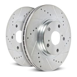 Power Stop 11-21 GMC Sierra 3500 HD Front Left Evolution Drilled & Slotted Rotor - AR82153XL