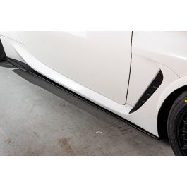 GROW Design Clear Coated Carbon Fiber Side Skirts / Side Spoiler for 2021+ Toyota GR 86 - GRDE-GR86-CFRP-SS-CC